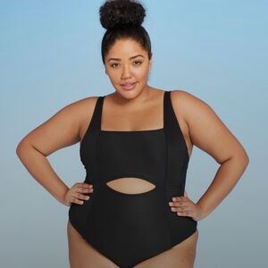 New  with tag  Black All in Motion One Piece Swimsuit